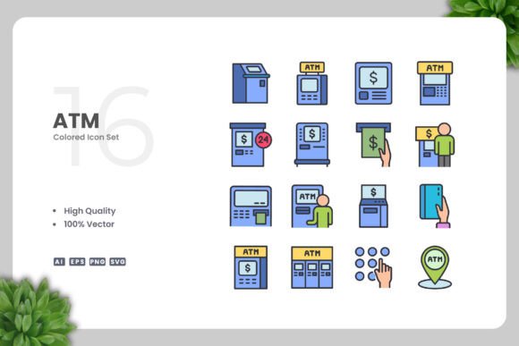 ATM Color Icons: Simple, Clean, and Versatile