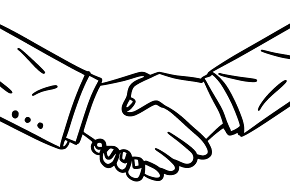 Businessman Shaking Hands: The Hand-Drawn Doodle That Elevates Brand Narratives