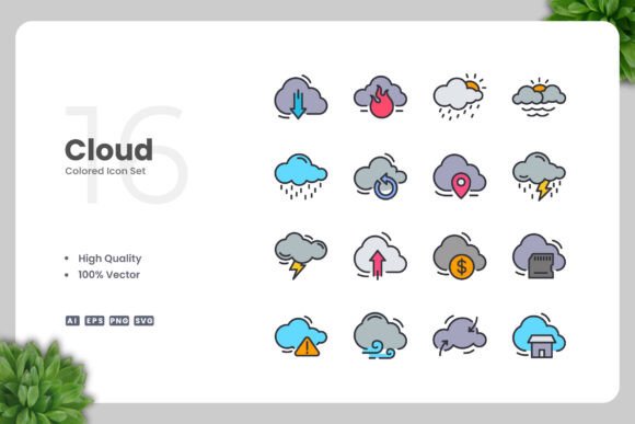 Cloud Color Icons: The Power of Simple, Clean Design in Digital and Print Media