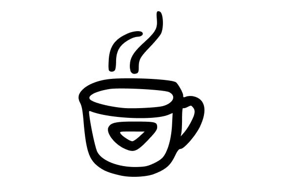 Coffee Cup Doodle Illustration