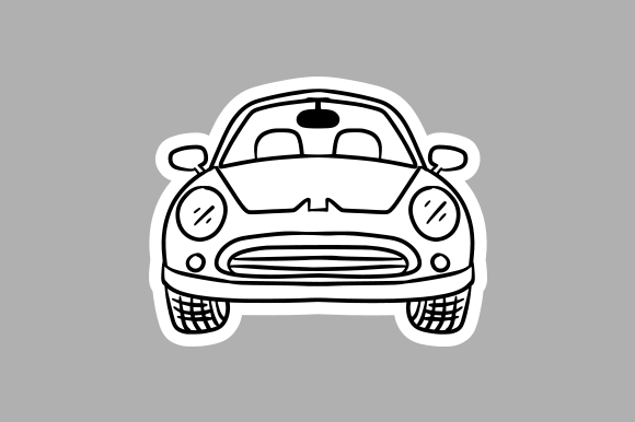 Elegance in Simplicity: The Minimalist Doodle Car