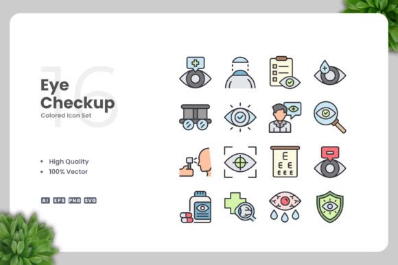 Eye Checkup Color Icons: Redefining Visual Communication in Design Projects