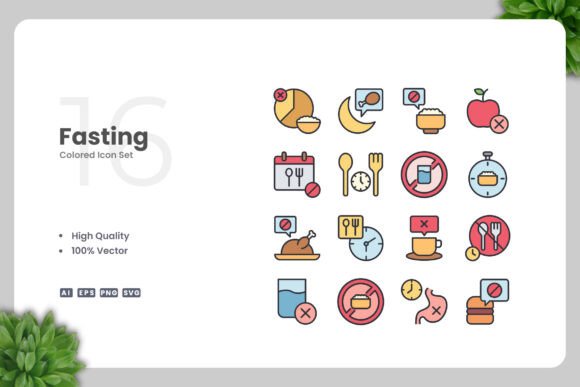 Fasting Color Icons: The Power of Simple, Clean Design for Every Platform