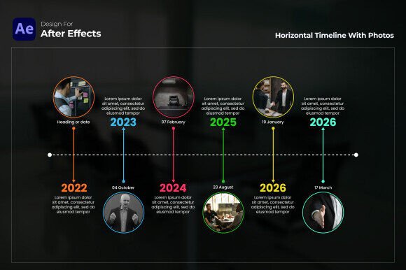 Horizontal Timeline with Photos: A Versatile Tool for Visual Storytelling