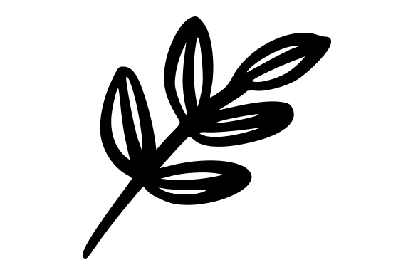 White Leaf Doodle Illustration: A Strategic Asset for Thoughtful Design